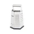 Professional 6-sided stainless steel box grater with ergonomic handle for kitchen - Metal Handle Style (HD-045)