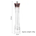 Manual acrylic pepper grinder with rose gold electroplated top, 27cm height, 239g weight - 10 Inch Copper