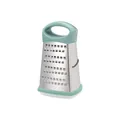 Stainless steel 4-sided box grater with mint green handle and non-slip base tool - Small (HD-079) / Mint Green