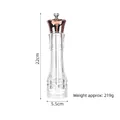 Manual acrylic pepper grinder with adjustable coarseness, dimensions 22x5.5cm, weight 219g - 8 Inch Copper