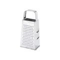Classic four-sided stainless steel box grater for versatile vegetable shredding - Stainless Steel Handle D Style