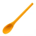 One-piece vibrant yellow silicone spoon for salad mixing and baby food kitchen utensil - Yellow