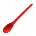 Professional integrated red silicone spoon for mixing salads or children's food supplement - Red
