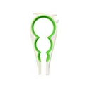 Green and white multi-functional jar opener tool for various sizes of bottle caps - Can Opener / Green