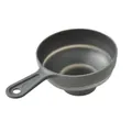 Wide mouth grey silicone canning funnel with ergonomic handle and hanging hole - Wide Mouth Funnel / Gray