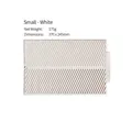 Durable small white silicone heat-resistant drainage mat for kitchen table protection - S / White