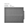 Medium gray silicone heat resistant draining mat for kitchen countertop, size 410x330mm - M / Gray