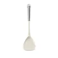 Spatule moderne en silicone blanc cassé avec manche en acier inoxydable pour poêles de cuisine - Spatule / Blanc