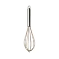 Professional silicone whisk featuring a durable stainless steel handle in elegant beige color - Whisk
