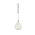 Spatule ajourée en silicone blanc avec manche creux en acier inoxydable 430 de cuisine - Spatule ajourée / Blanc