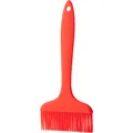 Large red heat-resistant silicone basting brush for BBQ, baking and grilling tasks - Red