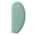 Sage green silicone dough scraper with 10cm scale for baking and pastry cutting - With Scale / Green