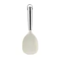 Cuillère à riz en silicone antiadhésive avec manche creux en acier inoxydable robuste - Cuillère à riz / Blanc