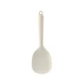 Food-grade silicone rice paddle with non-stick bumps and hanging hole - White Rice Spoon