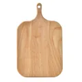 Japanese style natural beech wood cutting board with handle for bread pizza and fruit - Cutting Board / L
