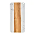 Modern rectangular marble and solid wood spliced cheese board and kitchen serving tray - Chopping Board / Rectangle
