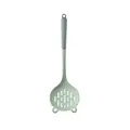 High-quality sage green silicone slotted spoon featuring a cute ear design and gray handle - Green Large Skimmer
