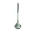Mint green food-grade silicone soup ladle with grey anti-slip handle - Green Large Soup Ladle