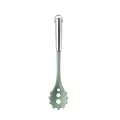 Serveur à pâtes professionnel en silicone vert sauge avec manche en acier inox 430 - Cuillère à pâtes / Vert menthe