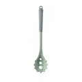 Mint green and grey silicone pasta server with non-slip handle for kitchen - Green Pasta Claw