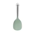 Spatule à riz en silicone vert clair avec manche en acier inoxydable et texture antiadhésive - Cuillère à riz / Vert menthe
