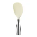 Premium standing non-stick silicone rice spoon with ergonomic stainless steel handle - 304 Stainless Steel Handle / White