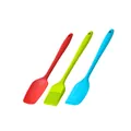 Lot de trois ustensiles de pâtisserie en silicone colorés pour enfants comprenant un pinceau. - Ensemble de 3 Spatules