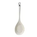 Durable off-white silicone slotted spoon for non-stick cooking with ergonomic handle - Slotted Spoon