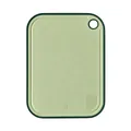 Green double-sided wheat straw cutting board with built-in garlic grinder and scale - Light Green / Small Size 23.5*32cm