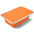 Cesto di scarico e tagliere pieghevole arancione per cucina e attività all'aperto - Cestino di Drenaggio Arancione / Arancione