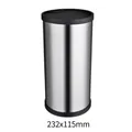 Portacoltelli universale cilindrico in acciaio inox, organizer da cucina 232x115mm - Stile Cilindro / 232x115mm
