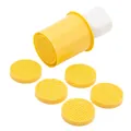 Juego de moldes para galletas de presión amarillos con 6 sellos florales variados - 1 Mango 6 Sellos / Estilo Texturizado