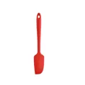 One-piece red heat-resistant silicone baking spatula for cream scraping and cake decorating - Small Scraper / Red