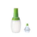 Pennello per bottiglia di olio in silicone con scala da 100ml per cucina e BBQ - Verde