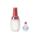 Silikon-Ölflasche mit Pinsel und Trichter für Küche, Kochen und Grillen geeignet - Rot