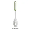 Silicone pasta server in white and green, 343x65mm heat-resistant kitchen utensil - Pasta Server