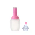 Silikon-Ölflaschenbürste mit pinkfarbenem Auftragskopf und Messskala-Markierung - Rosa