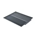 Professional dark gray silicone dish drying mat with ribbed anti-slip drainage surface - 39*25cm / Dark Gray