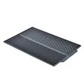 Grey silicone dish drying mat featuring a ribbed surface for countertop drainage - 43*33cm / Dark Gray
