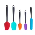 5-piece colorful silicone spatula set for baking and cake decorating tools - Colorful