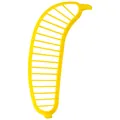 Yellow plastic banana slicer tool for creative kitchen fruit and vegetable cutting - Banana Slicer