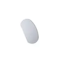 Langlebiger Teigschaber aus weißem Kunststoff für die professionelle Tortendekoration - Oval aluminum scraper