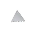 Professionelles dreieckiges Metall Tortenschaber Werkzeug für Backdekorationen. - Triangle aluminum scraper