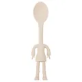 Professional silicone baking spoon featuring a unique cute character design in cream color - Solid Spoon / Off White