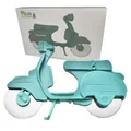 Creative mint green scooter shaped pizza cutter wheel with dual stainless steel blades - Motorcycle Shape / Mint Green