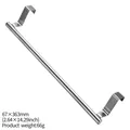 430 stainless steel over-cabinet door towel bar rack, 14.29 inch length hanging rod - 36cm / Original Color