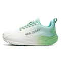 Professional breathable mesh running shoe featuring a gradient mint green and white design - 36 / White Green