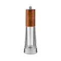 High-quality manual acrylic and solid wood pepper grinder with adjustable stainless steel nut - Dark Wood Top