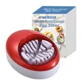 Tagliauova manuale 3 in 1 in plastica ABS rosso e bianco con tre lame in acciaio inox - Rosso