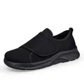 Chaussures de marche légères noires respirantes pour hommes avec velcro. - 38 / Noir